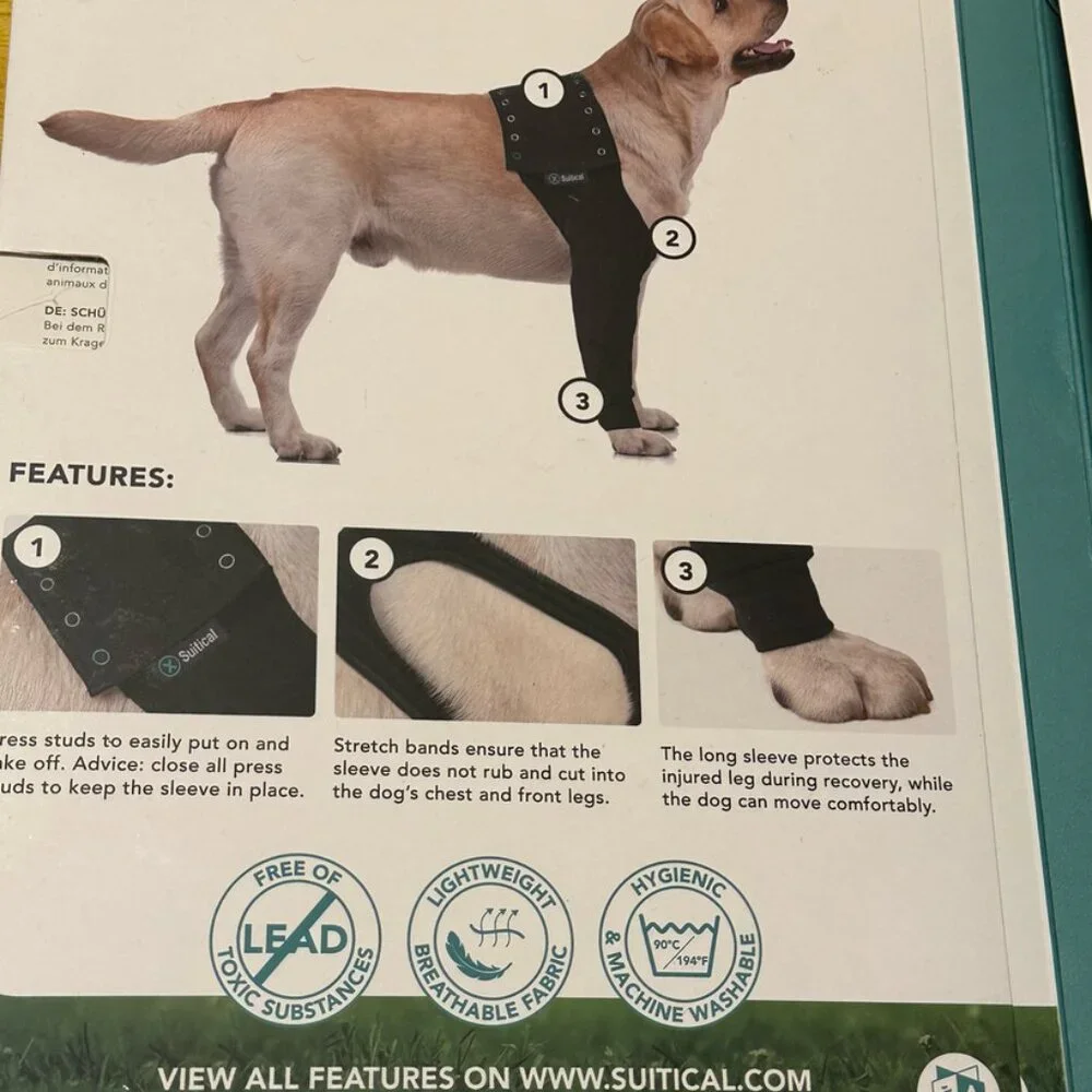 SUITICAL Recovery Sleeve Dog XS Surgery vet recommend cone alt NEW EXTRA SMALL